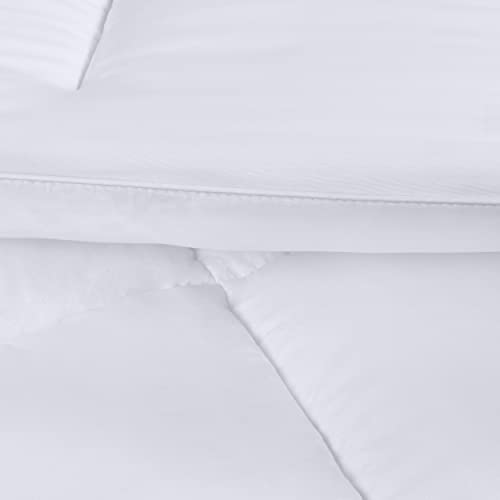 Utopia Bedding Comforters Queen Size, All Season Duvet Insert, Down Alternative Box Stitched Bed Comforter with Corner Tabs, Machine Washable (White)