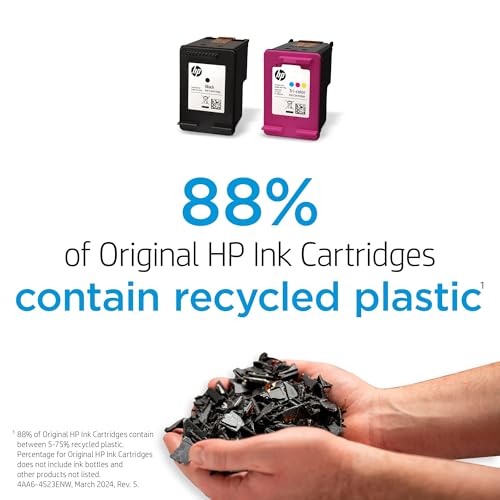 Original HP 63 Black Ink Cartridge | Works with HP DeskJet 1112, 2130, 3630 Series; HP ENVY 4510, 4520 Series; HP OfficeJet 3830, 4650, 5200 Series | Eligible for Instant Ink | F6U62AN