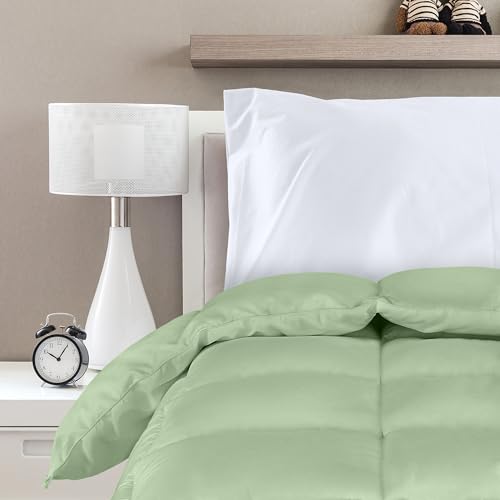 Utopia Bedding Comforters Queen Size, All Season Duvet Insert, Down Alternative Box Stitched Bed Comforter with Corner Tabs, Machine Washable (White)