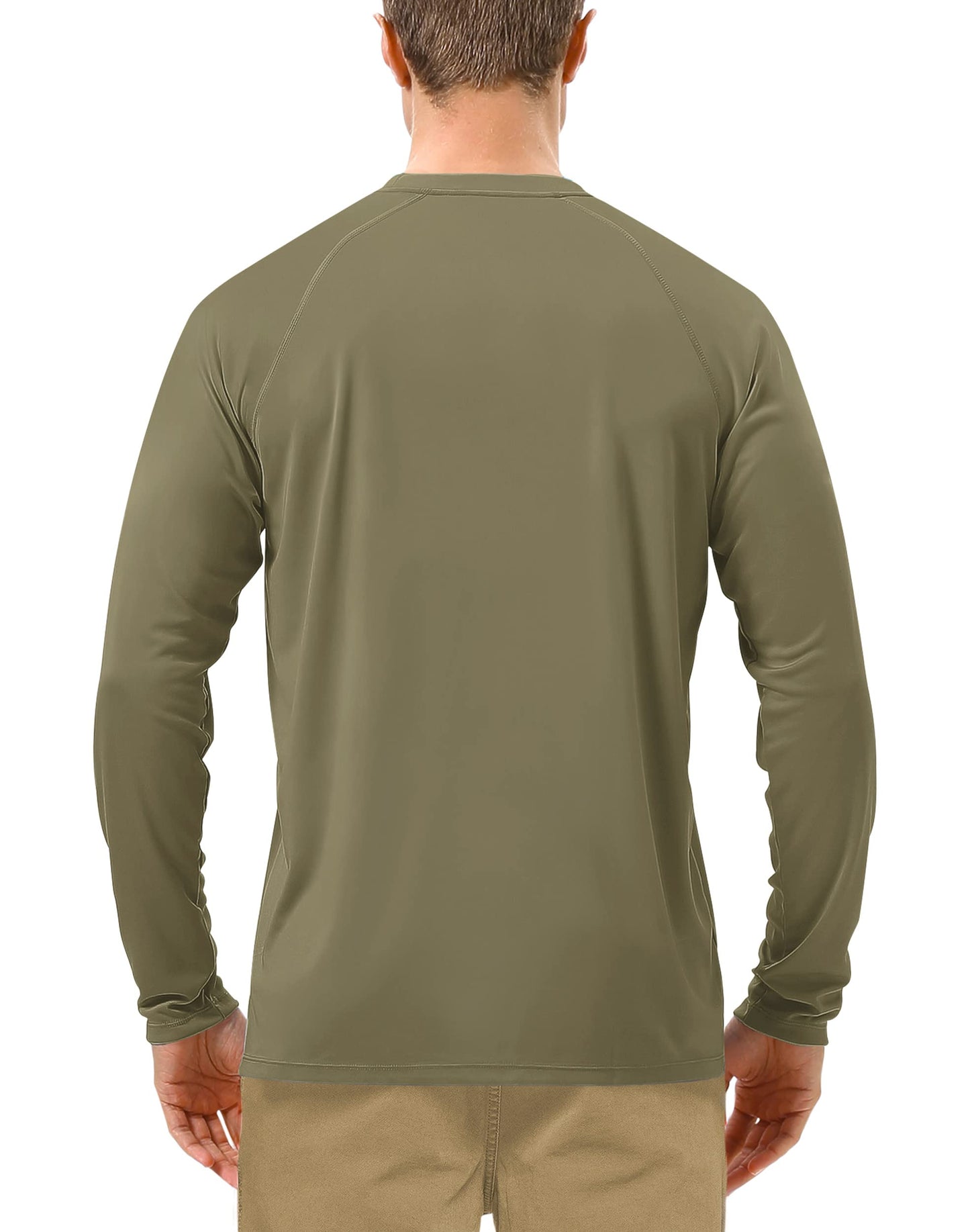 Roadbox Men's Sun Protection Swim Shirts Long Sleeve, UV UPF 50+ T-Shirt Quick Dry, Athletic Rash Guard for Watersport Fishing Hiking Workout Dark Gray
