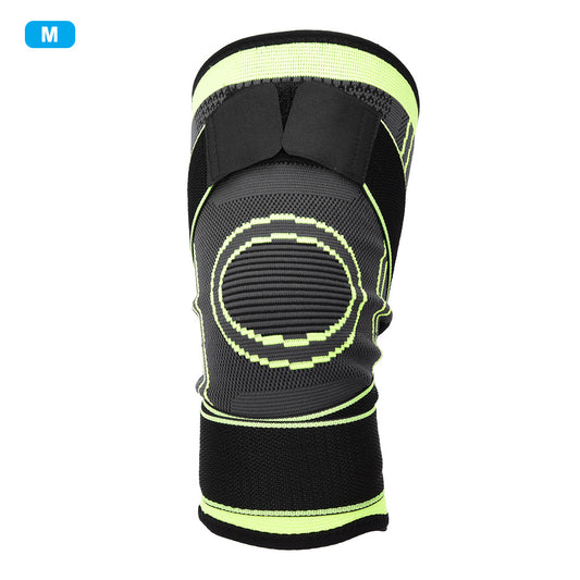 Outdoor Exercise Protection Breathable Warm Winter Knee Pads Sports Training Elastic KneepadGreen M