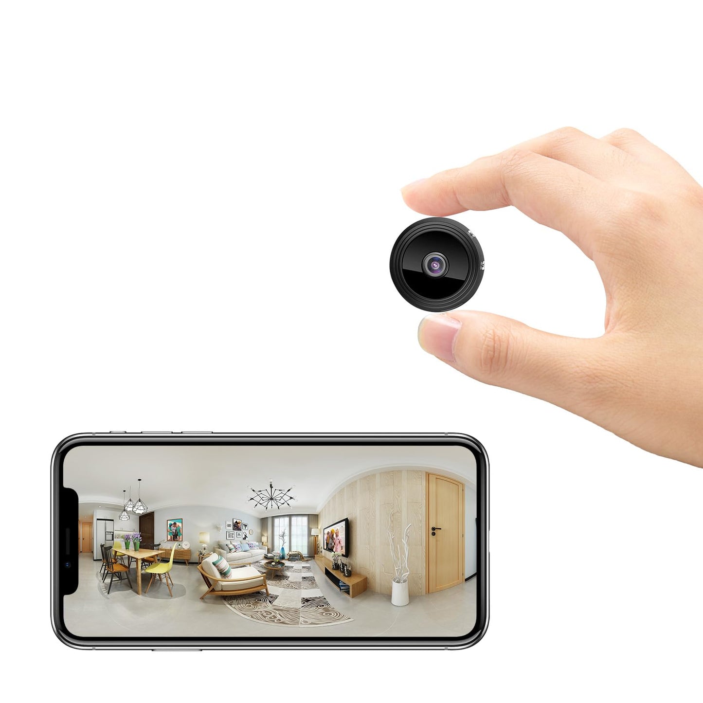 1080P WiFi Spy Camera Wireless Hidden Cameras Indoor Smart Home Office Security Surveillance Camera Mini Nanny Secret Spy Cam Micro Small Video Monitoring Room Camera with Motion Detection App Control