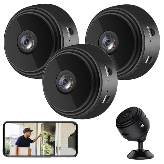 3pcs Spy Camera 1080P WiFi Hidden Camera Wireless Indoor Secret Camera Mini Nanny Spy Cam Home Security Surveillance Camera Micro Small Monitor Video Camera with Motion Detection App Control