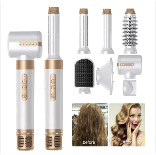 7-in-1 Hot Air Hair Curler Brush