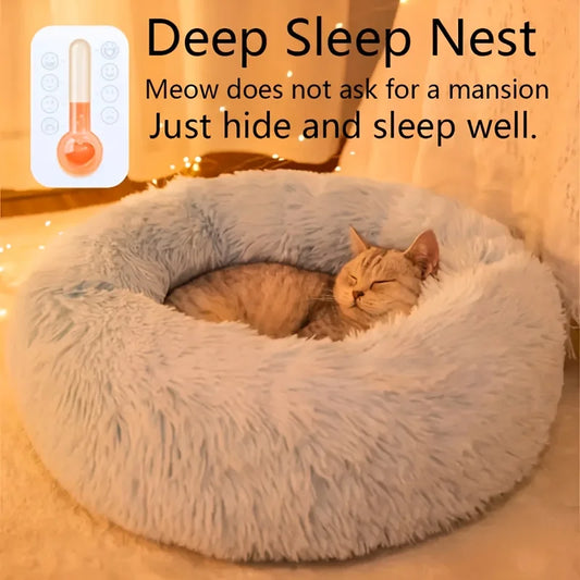 Cozy Striped Pet Nest