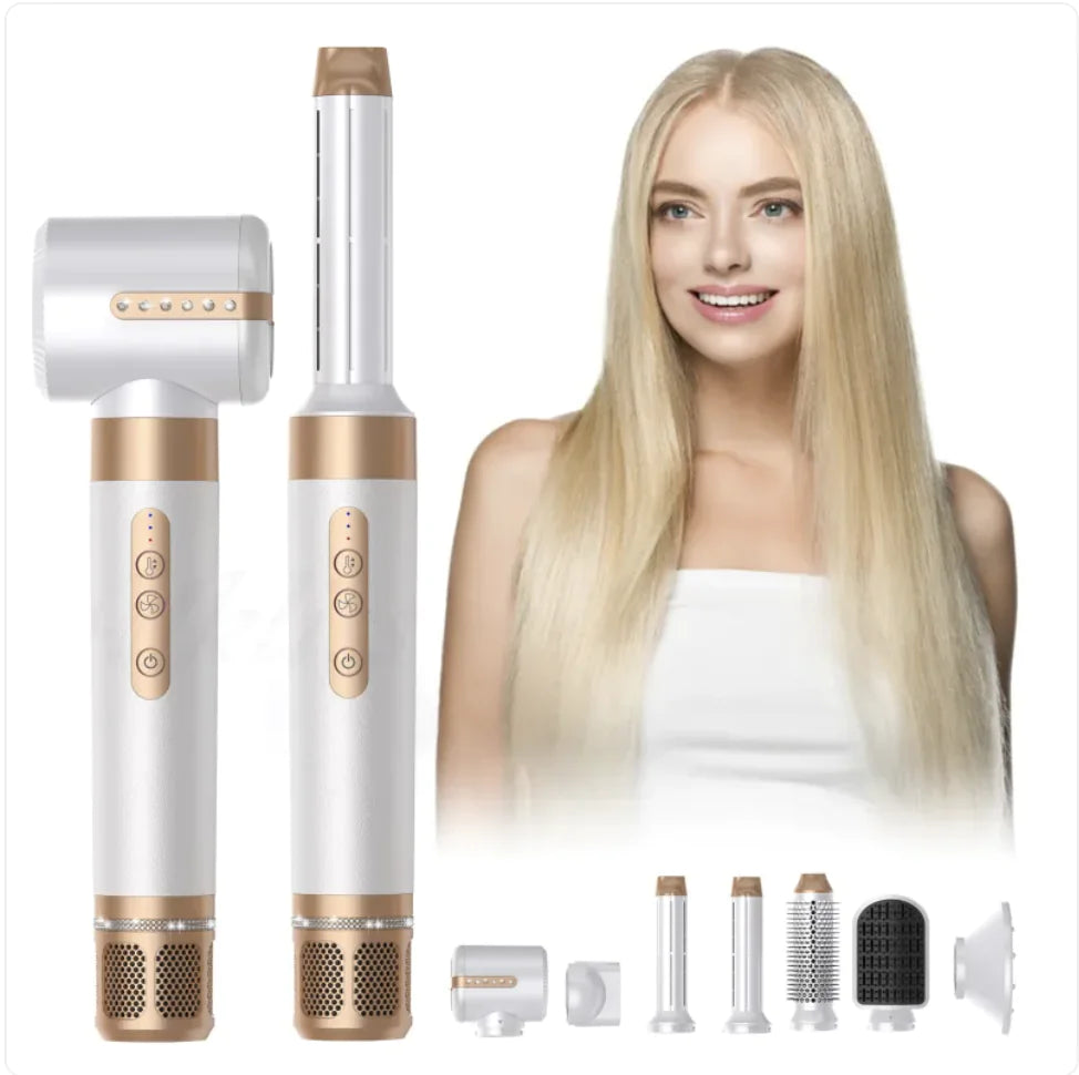 7-in-1 Hot Air Hair Curler Brush