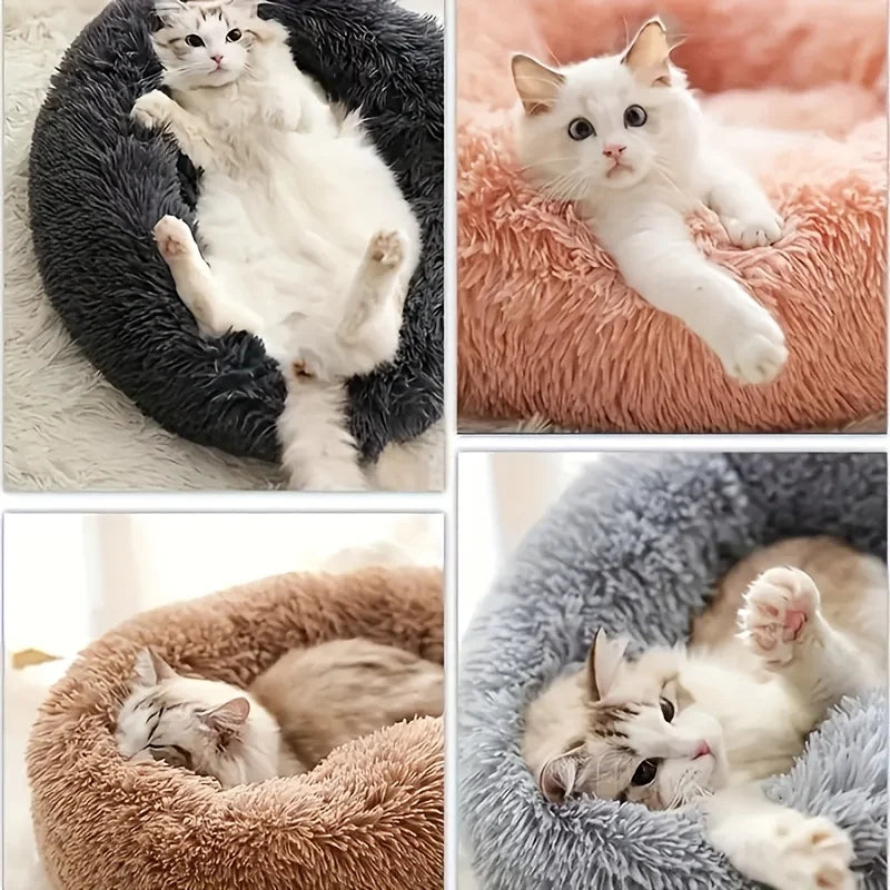 Cozy Striped Pet Nest
