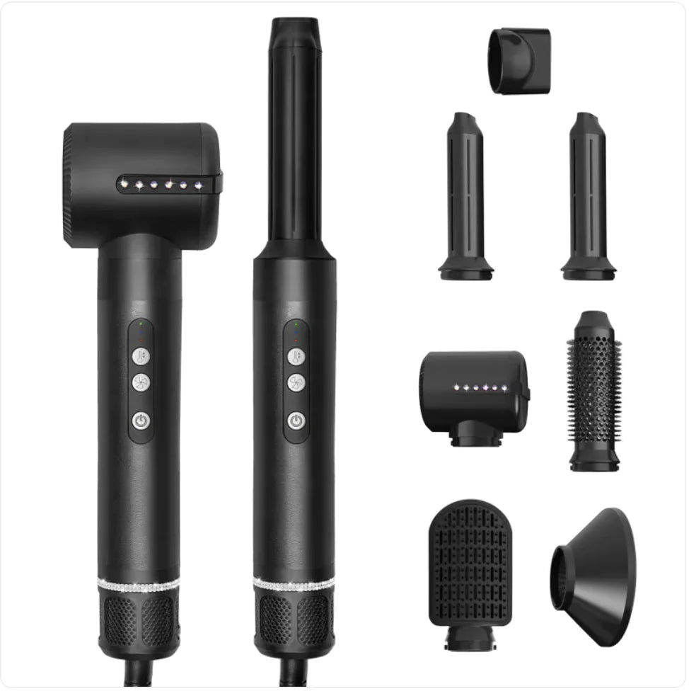 7-in-1 Hot Air Hair Curler Brush