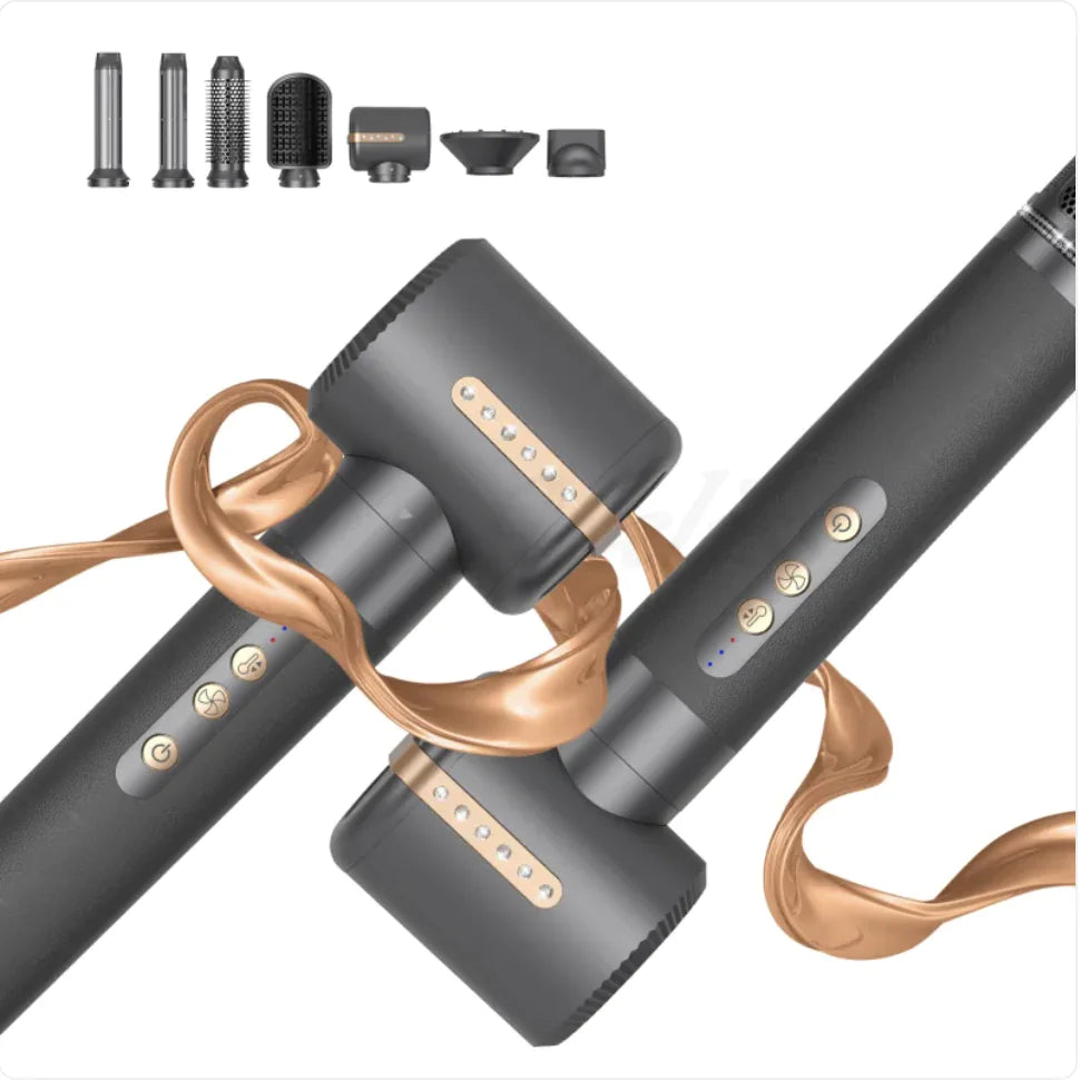 7-in-1 Hot Air Hair Curler Brush